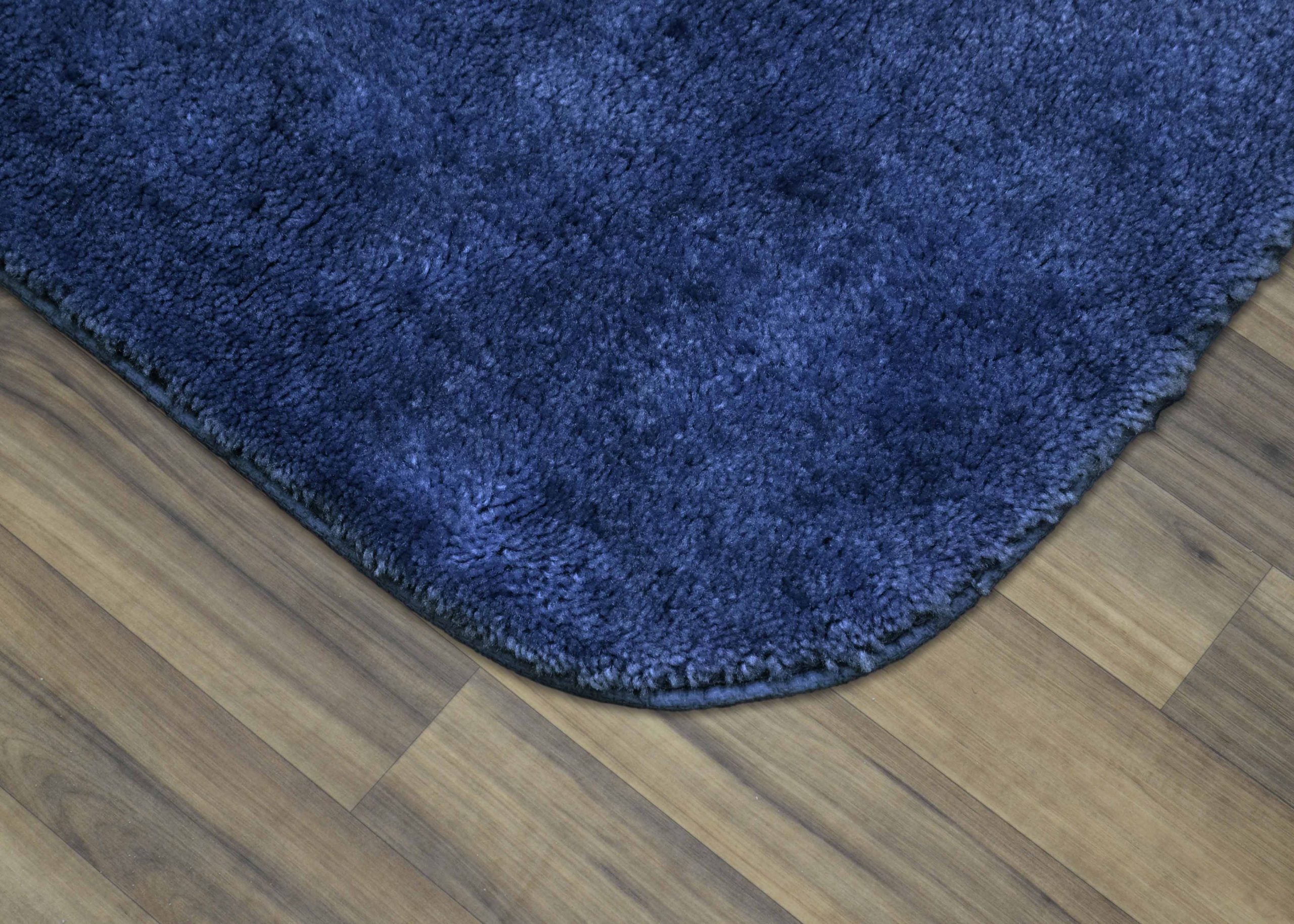 Deco Plush Bath Rug, heavy weight 100% plush nylon (28oz face weight). Washable latex backing. Bound on all sides. Made in the U.S.