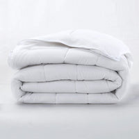 Ecoluxe Down-Alternative, Medium Weight, 6" Quilted Sewn-Through Boxstitch, Microfiber Shell, Knife Edge