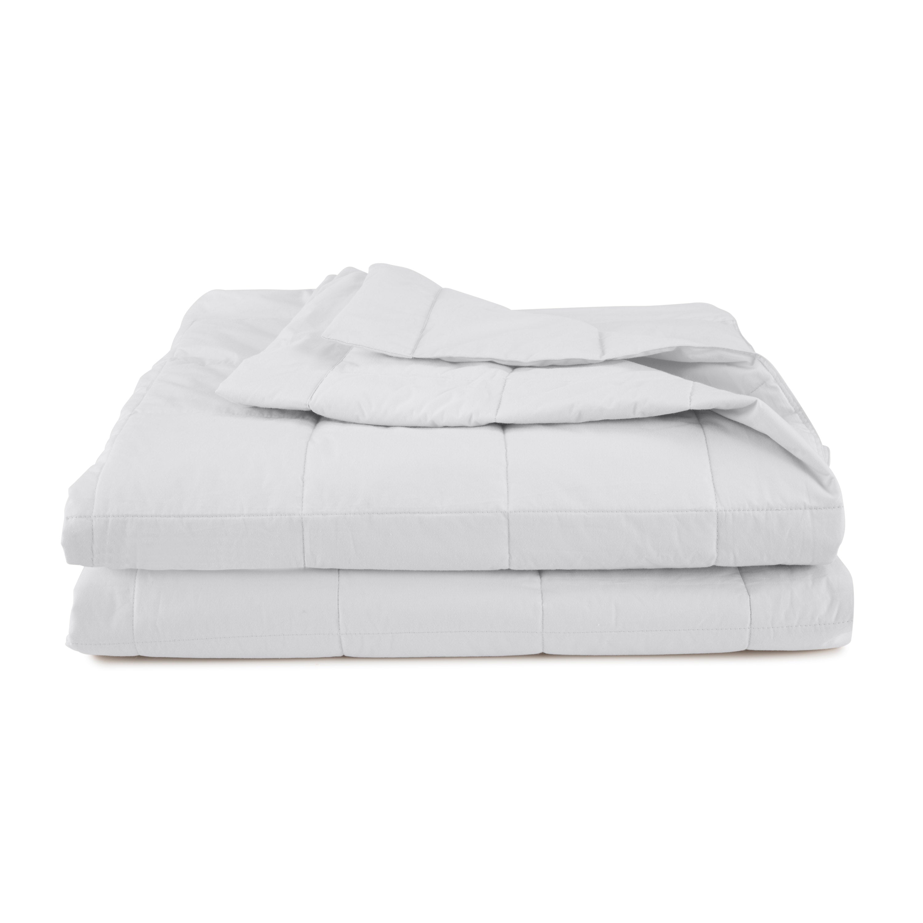 EcoPure Down-Alternative Quilted Blanket, 6" Sewn-Through Box, T-240 100% Cotton Shell, Light Weight