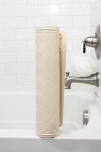 Rubber Bath Mat, Non-Slip, Ecru