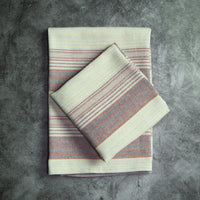Foresti Napkin 22"x23" 100% Cotton, Vat-Dyed, w/ Color Stripes