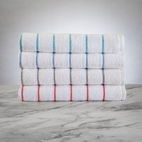Fibertone Ribbed Stripe, 86% Ringspun Cotton, 14% Polyester