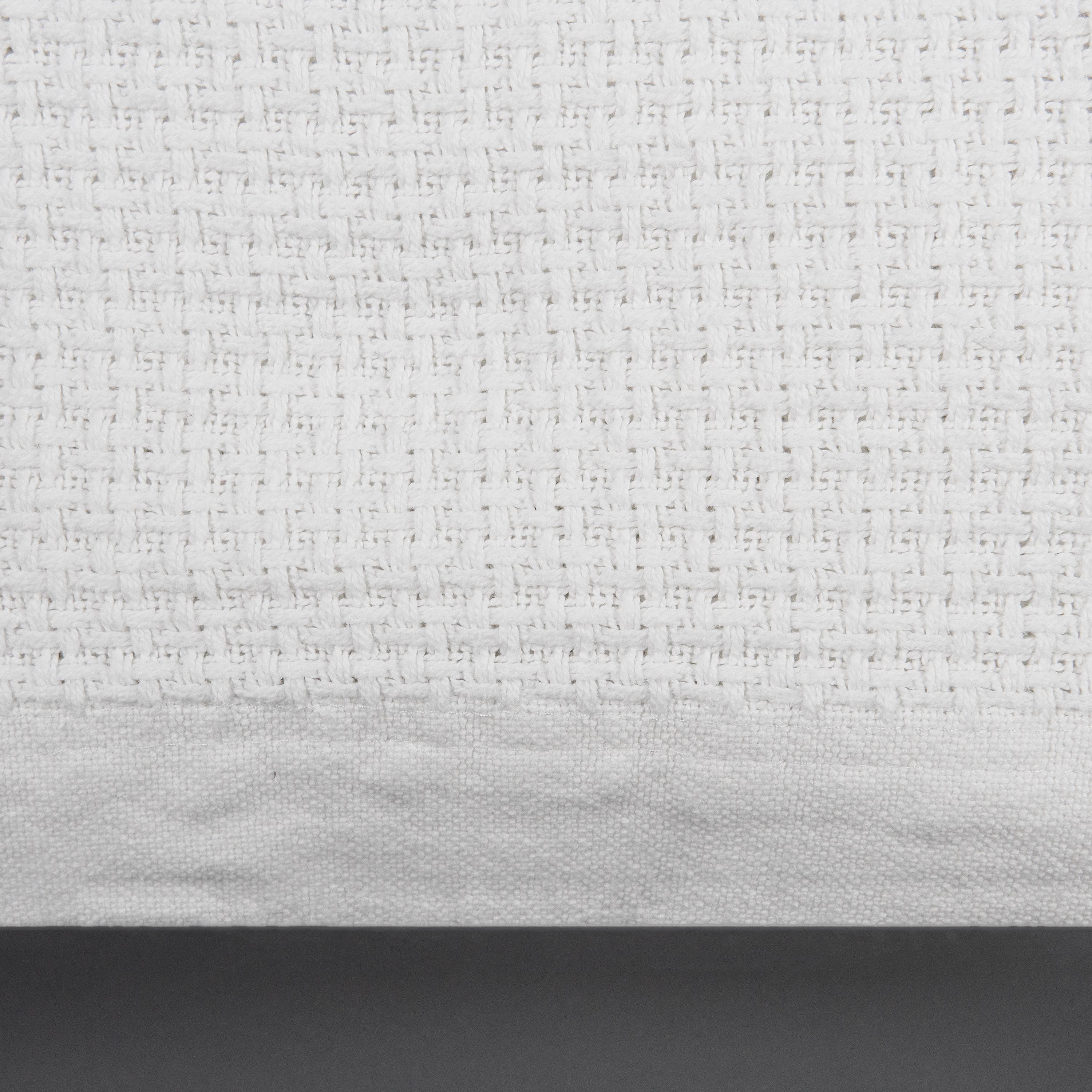FiveStar 100% Ringspun Cotton Blanket, Basketweave, Medium Weight