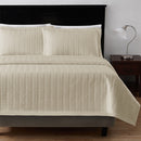 Flourish, 85 GSM brushed Pongee microfiber fabric with 100 GSM down-alternative fill, 2" flange, oversized 94" length
