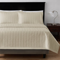 Flourish, 85 GSM brushed Pongee microfiber fabric with 100 GSM down-alternative fill, 2" flange, oversized 94" length