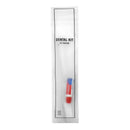 Dental Kit - standard toothbrush and 5g Colgate 
toothpaste in frosted sachet with black print