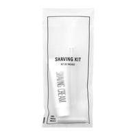 Generic Shave Kit - standard twin blade razor & 
generic shave cream in frosted sachet