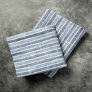 Gila Napkin 22"x23" 100% Cotton, Vat-Dyed, Blue & Navy Stripe