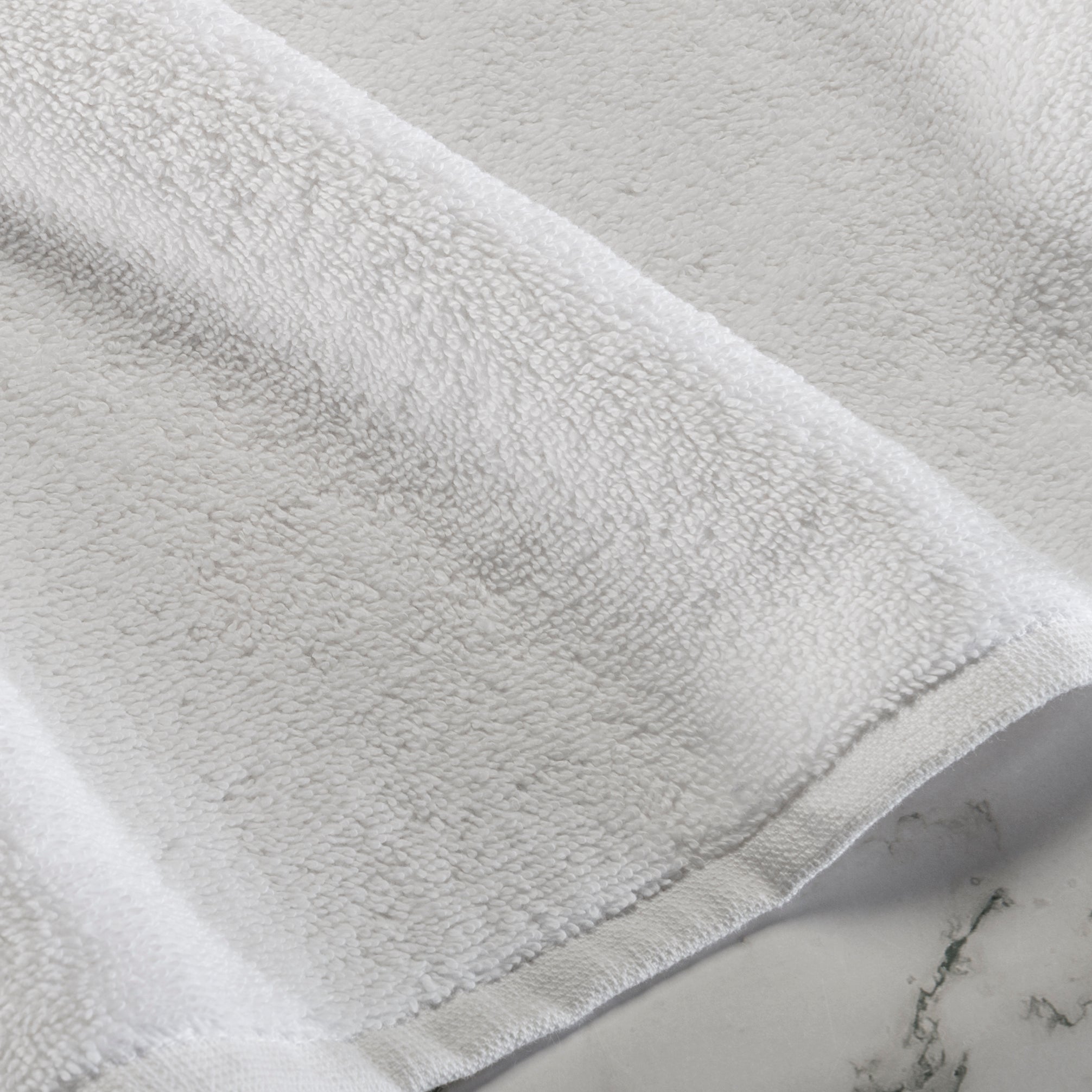 Green 100% Organic Ringspun Cotton, Recycled Polyester Underweave, Borderless