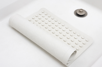 Rubber Bath Mat, Non-Slip, White