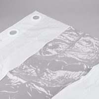 8 Gauge Vision 71"x74" Hookless® Shower Curtains, White
