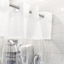 8 Gauge Vision 71"x74" Hookless® Shower Curtains, White
