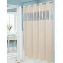 8 Gauge Vision 71"x74" Hookless® Shower Curtains, Beige