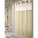 Doubl H 71"x77" Hookless® Fabric Shower Curtains, Beige