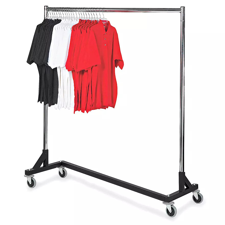 Heavy-Duty Rolling Z-Rack – 500 lb Capacity, 63"L x 70"H