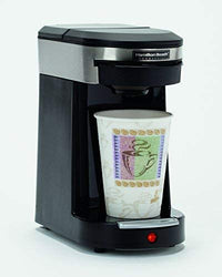 Coffeemaker, Deluxe 1 Cup Pod, Auto Shut Off, Black/Stainless Steel (also available in 230V)