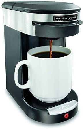 Coffeemaker, Deluxe 1 Cup Pod, Auto Shut Off, Black/Stainless Steel (also available in 230V)