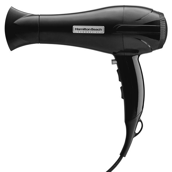 Hair Dryer, Hand Held, 1875 Watts, Full-Size, Concentrator, Removable Lint Filter, Black