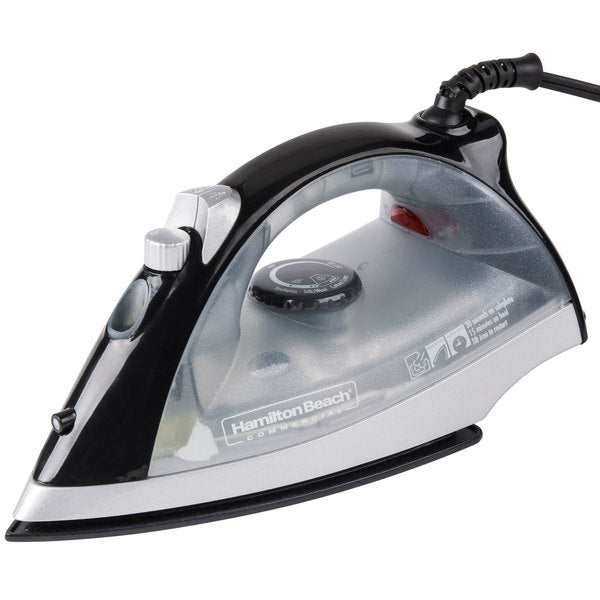 Steam/Spray Iron, Lightweight, Positioning Sensing Auto Shutt Off, Extra Long Cord, Black