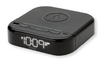 Pre-set Clock with Qi Wireless Charging, Dual USB Fast Charging, and Single Day Alarm