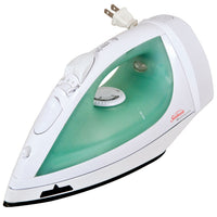Sunbeam® Retractable greensense™  Mid-size Steam Iron, Motion Smart® 3-way Auto Off, Drip Free, Non-Stick Soleplate, Self Clean, Vertical Steam, White w/green accent