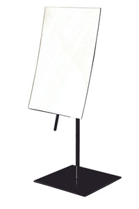 5" x  8", 3X Table Top Mirror, Black, Height 14"
