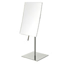 5" x  8", 3X Table Top Mirror, Chrome, Height 14"