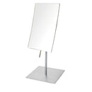 5" x  8", 3X Table Top Mirror, Nickel , Height 14"