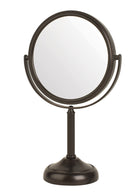 6", 10X-1X Table Top Mirror, Bronze, Height 11"