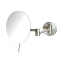7.75"  5X Wall Mount Mirror, Extends 14.5", Nickel Finish