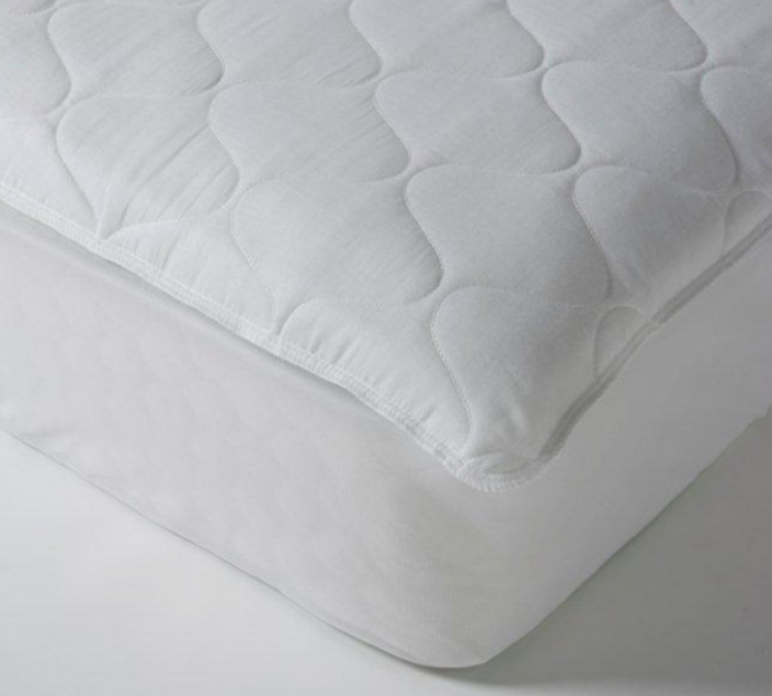 Comfort Choice Deluxe Fitted 12" Skirt, Poly/Cotton Top & Bottom - Quilted 5" Onion Pattern - 5 oz. Fill per sq. yd.