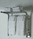 Jeeves Heated Towel Rack, Curved Shelf