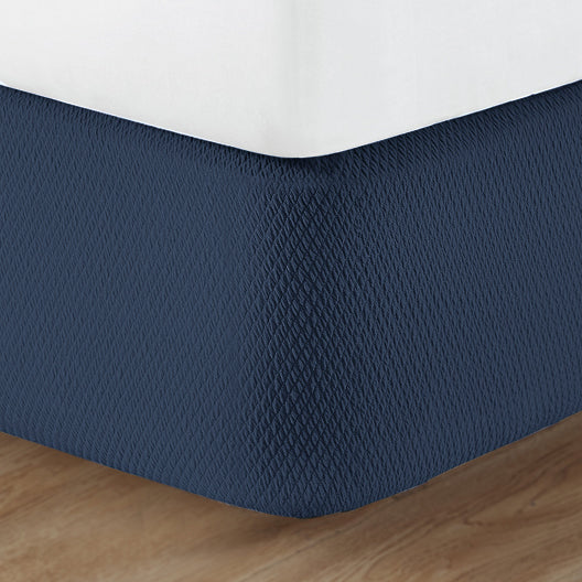 knit2fit™ Diamond Box Spring Cover, Bluestone