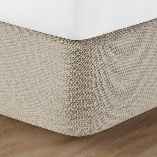 knit2fit™ Diamond Box Spring Cover, Khaki