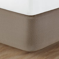 knit2fit™ Diamond Box Spring Cover, Pecan