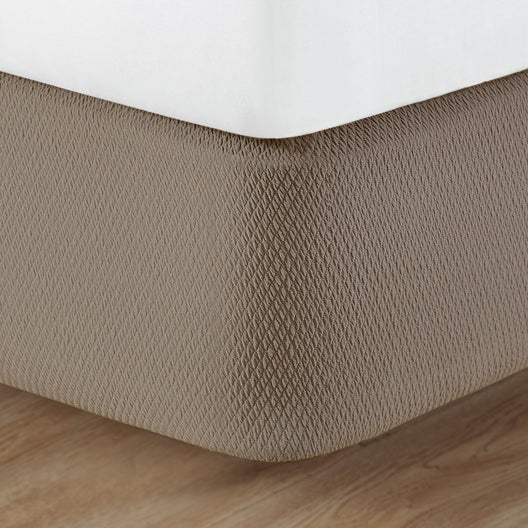 knit2fit™ Diamond Box Spring Cover, Pecan