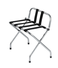 Hammertone Metal Luggage Rack with Backrest
