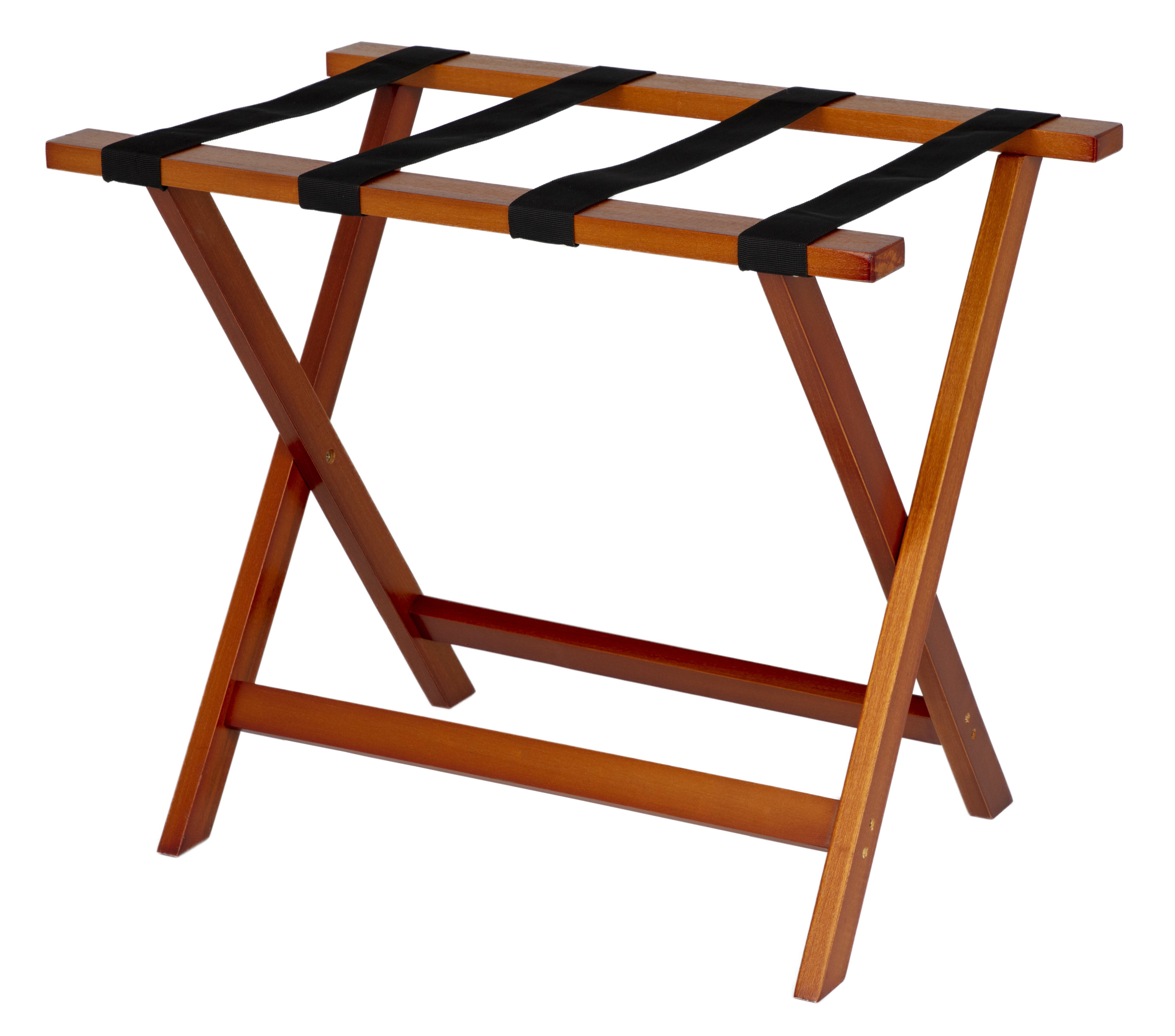 Standard Wood Luggage Rack, Light Mahagony