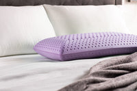 Lavender Aromatherapy Memory Foam Pillow, 6" Loft, Purple