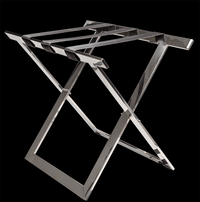 Silver Angled Luggage Rack