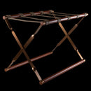 Wood and Bronze Luggage Rack
