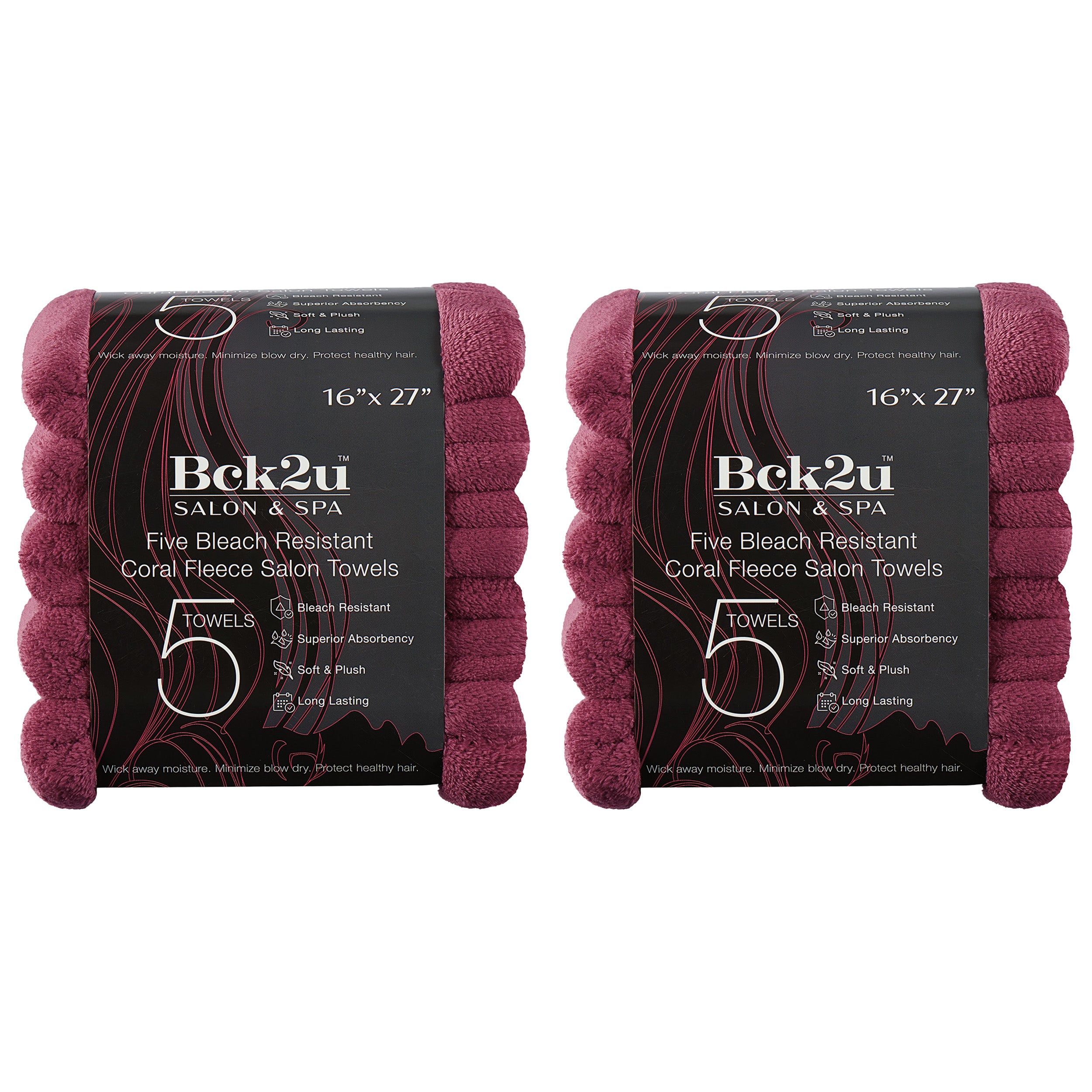 Coral Fleece 16"x27" Bleach-Safe Towels
