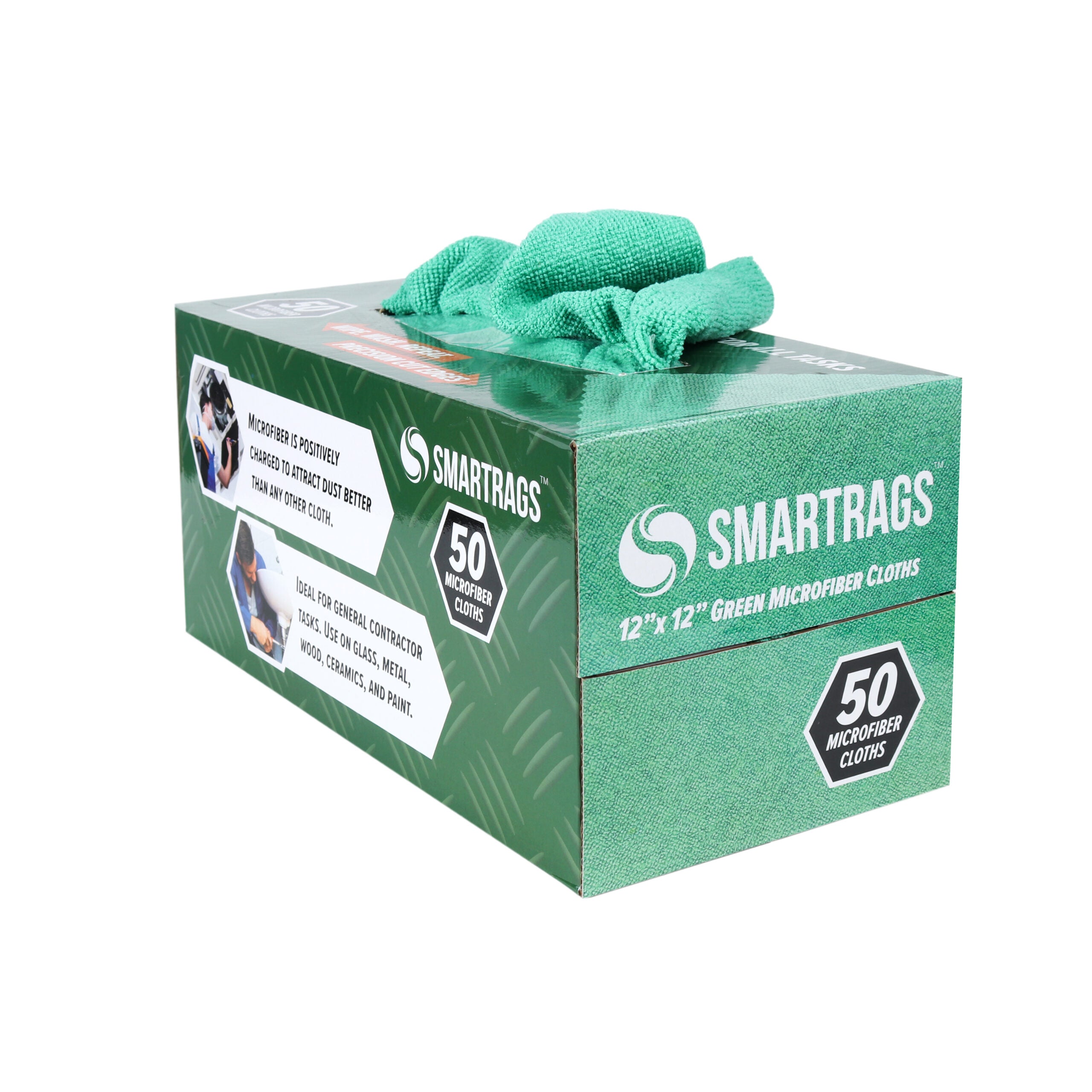 SmartRags Microfiber Cloth Box, 50 Pack