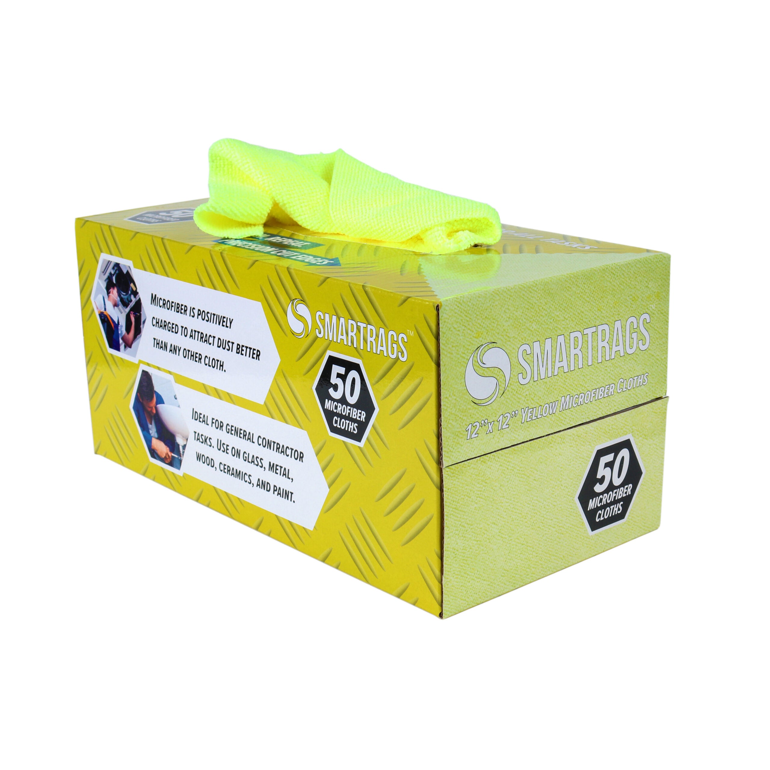 SmartRags Microfiber Cloth Box, 50 Pack