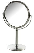 5.5" 5X-1X Table Top Mirror, Height 9.75", Chrome
