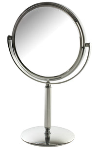 5.5" 5X-1X Table Top Mirror, Height 9.75", Chrome