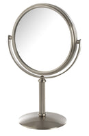 5.5" 5X-1X Table Top Mirror, Height 9.75", Nickel