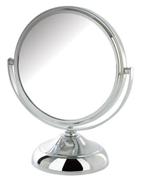 5.5" 5X-1X table Top Mirror, Height 7.5", Chrome