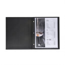 Premium Menu Cover, 8.5"x11" Paper (10 views), Faux Leather
