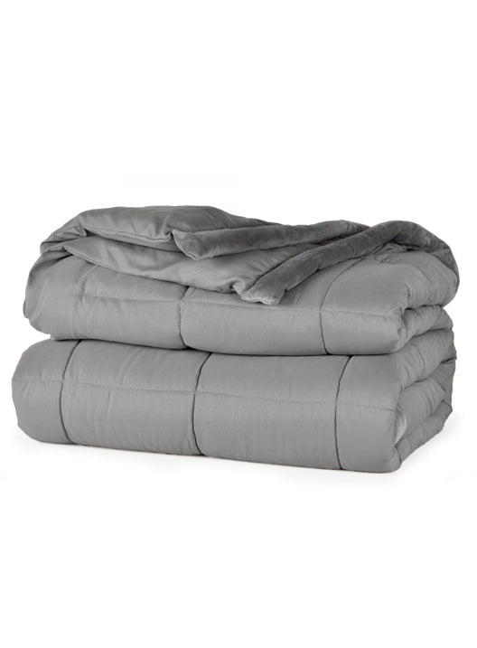 Down-Alternative Quilt, Mink Binding, Microfiber Shell, Light Weight